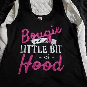 Black and Pink Kids Tank Top